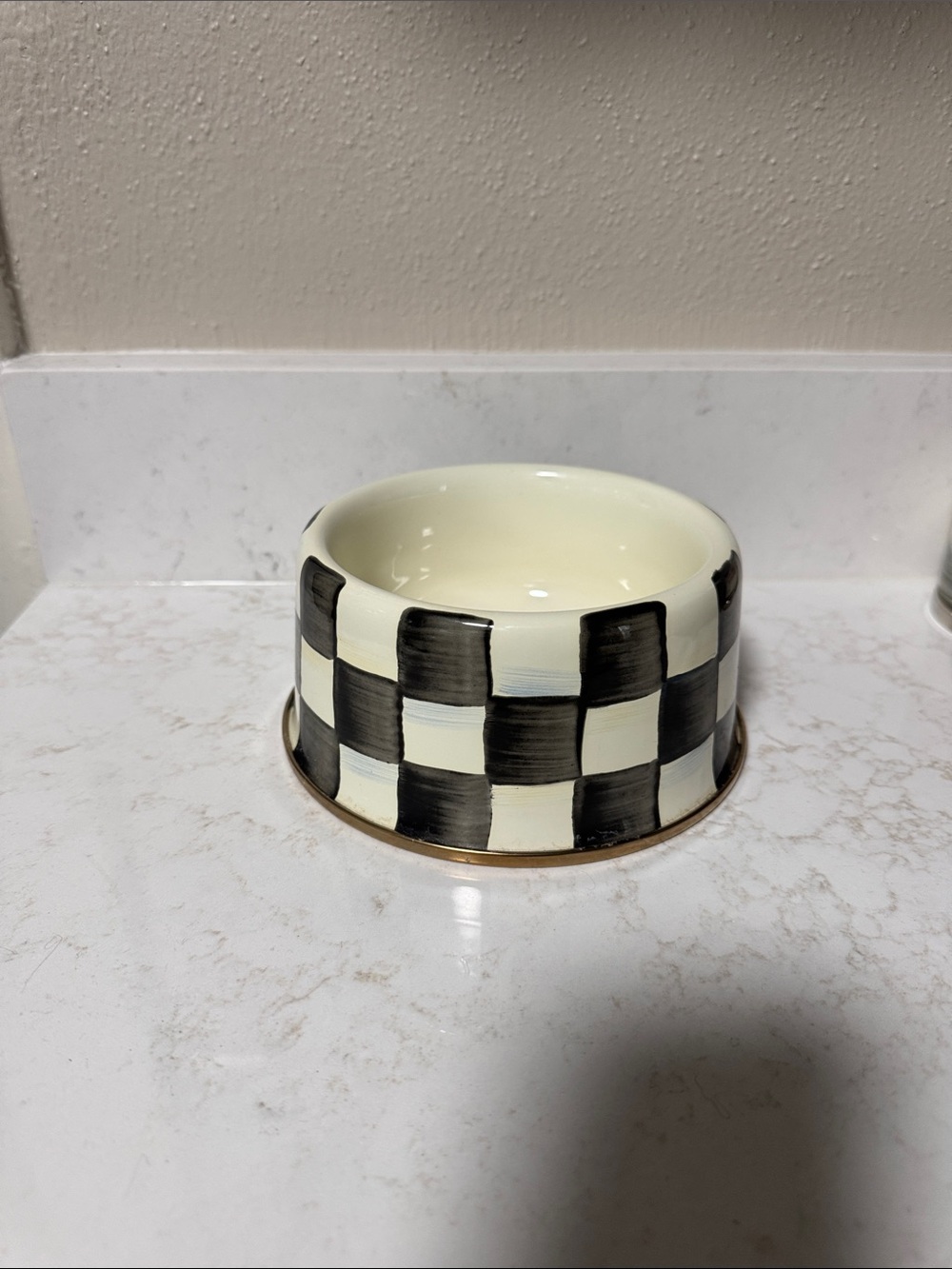 MacKenzie-Childs Courtly Check Medium Pet Bowl